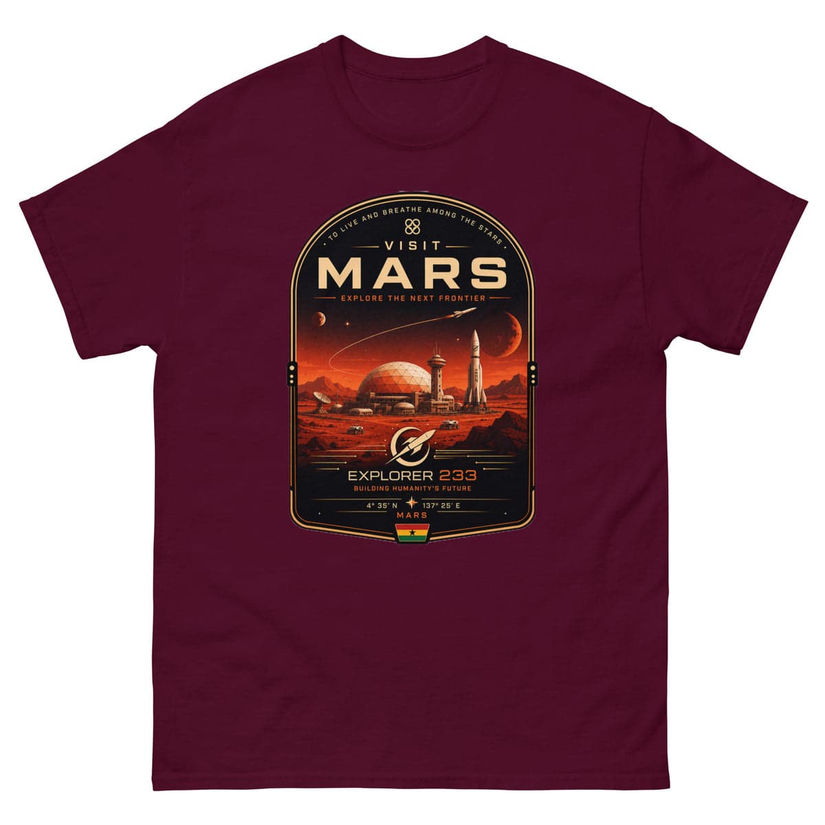 Explorer 233 — Maroon Tee